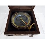 A brass map reader with magnifying glass, boxed - This lot MUST be paid for and collected,