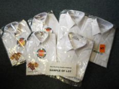 Clothing - in excess of 40 white shirts,