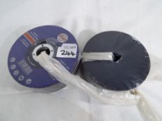 Two sets of stainless steel zip discs by Jake, Germany model #WA60PBF ISO 9001,