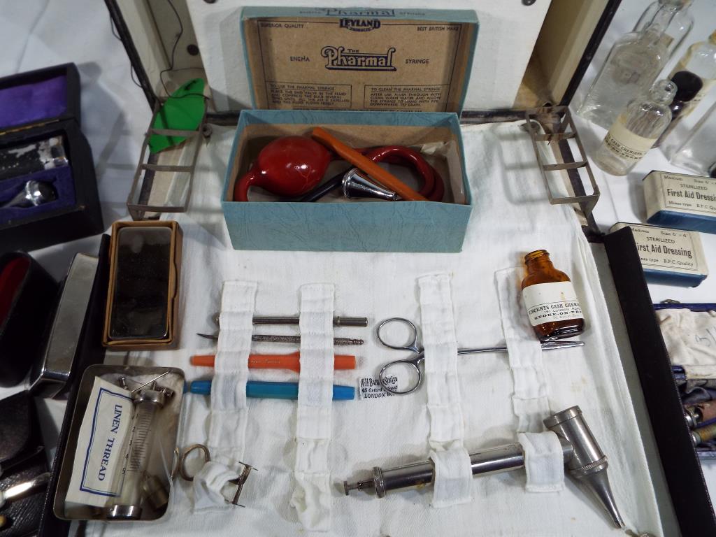 A doctor's case containing a quantity of medical equipment and accessories W.H. - Image 2 of 6