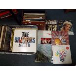 2 boxes containing a quantity of 33 RPM vinyl records to include musicals, Duran Duran,