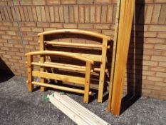A modern pine single bed - This lot MUST be paid for and collected, or delivery arranged,