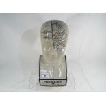 A large phrenology head, height 30 cm - This lot MUST be paid for and collected,