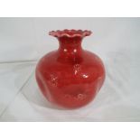 Burmantofts - a large ovoid form dimple vase by Burmantofts,