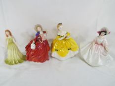 Royal Doulton - four Royal Doulton lady figurines comprising August Peridot from the Gemstones