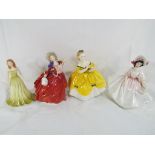 Royal Doulton - four Royal Doulton lady figurines comprising August Peridot from the Gemstones