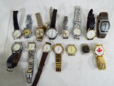 14 wristwatches to include Sekonda Timex, Pulsar, Terner, Monic,