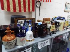 Breweriana - a large quantity Whisky related collectables to include advertising mirror, water jugs,