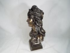Crosa - A resin bust depicting a female, inscribed to the plinth Crosa 2001,