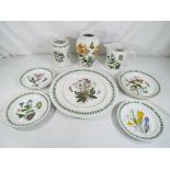 Portmeirion - eight pieces of Portmeirion The Botanic Garden to include plates,