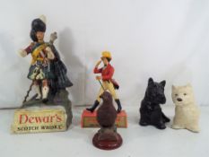 Whisky Advertising - a lot to include a collection of Whisky Advertising figures comprising Dewar's