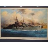 After Robert Taylor - a limited edition print by Robert Taylor entitled H.M.S. Kelly No.