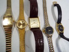 Five wristwatches to include Seiko, Laura Merosi, Accurist, I.C.E.