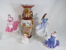 A good mixed lot of ceramics to include a Royal Doulton lady figurine entitled Rebecca,