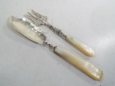 A George IV silver hallmarked fork and c
