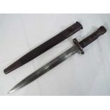 A Lee Metford, 1888 Mark II second pattern bayonet manufactured for the British .