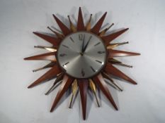 A Sunburst Metamec clock.