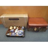 A good mixed lot to include two vintage suitcases,