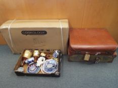 A good mixed lot to include two vintage suitcases,