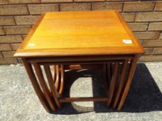 Nathan - a mahogany nest of three tables This lot MUST be paid for and collected,
