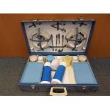 A good quality four setting picnic set by Brexton in a carry case This lot MUST be paid for and