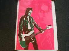 Sex Pistols - a limited edition print 48/100 depicting Sid Vicious from the Sex Pistols,