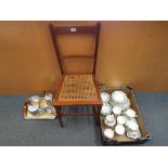 A mixed lot to include a Picquot Ware coffee set, Montrose Gladstone tea service comprising cups,