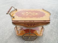 A reproduction tea trolley.