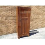 A mahogany single door hall robe approx