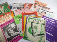 A small collection of sheet music of Pop
