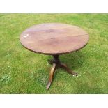 A good quality antique oak occasional ta