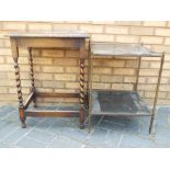 A good quality occasional table with bar