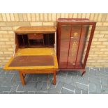 A drop fronted bureau, approximate height 97 cm x 60 cm x 40 cm.