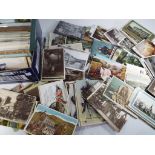 In excess of 400 UK, foreign and subject postcards to include sentimental and comic examples,