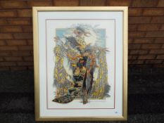 J C G Illingworth - a colour print entitled 'Cancer' issued in a limited edition of 295 (No 244)