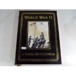 A WWII related hardback book entitled World War Two - A Visual Encyclopedia.