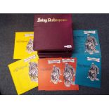 William Shakespeare - twenty-seven 'Living Shakespeare' vinyl records, with companion volumes,