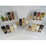 Scotch Whisky - A collection of twenty miniature / taster bottles of Scotch whisky,