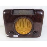 A vintage Bush bakelite cased radio type DAC90A, serial No. 73/113866.