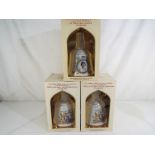 Bell's Old Scotch Whisky - three Royal commemorative decanters, each 75cl, 43% vol,