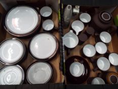 A quantity of Hornsea tableware, Wedgwood vase and similar.