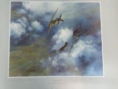 After Frank Wootton - a limited edition print by Frank Wootton entitled Achtung Spitfire No.
