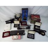 Elvis - A good mixed lot of Elvis collectables to include watches, belt buckles,