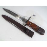 British No 7 MK 1 Swivelling Pommel Bayonet, Scabbard & Frog by Elkington.