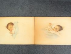After Bessie Pease Gutmann - Two early colour prints after Bessie Pease Gutmann each depicting a