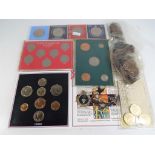 A quantity of coins to include commemorative crowns,