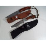 Two camping/hunting knives.