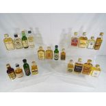 Scotch Whisky - Twenty miniature / taster bottles of Scotch whisky, 5cl, 40% ABV or higher,