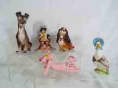 A lot to include a Beswick Beatrix Potter's Jemima Puddle Duck,