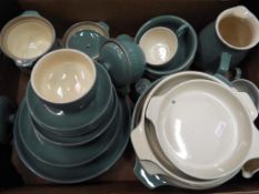 Denby - A quantity of Denby Stoneware tableware in green.